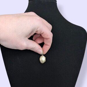 Vintage Sterling Etched Locket